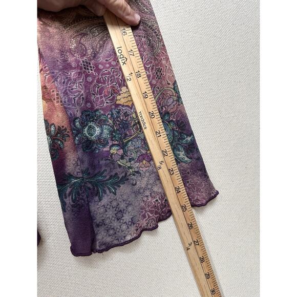 Women’s Plus 3X XCIT USA Vintage V Neck Long Sleeve Tunic Top Long Sleeve Fall - Picture 15 of 16